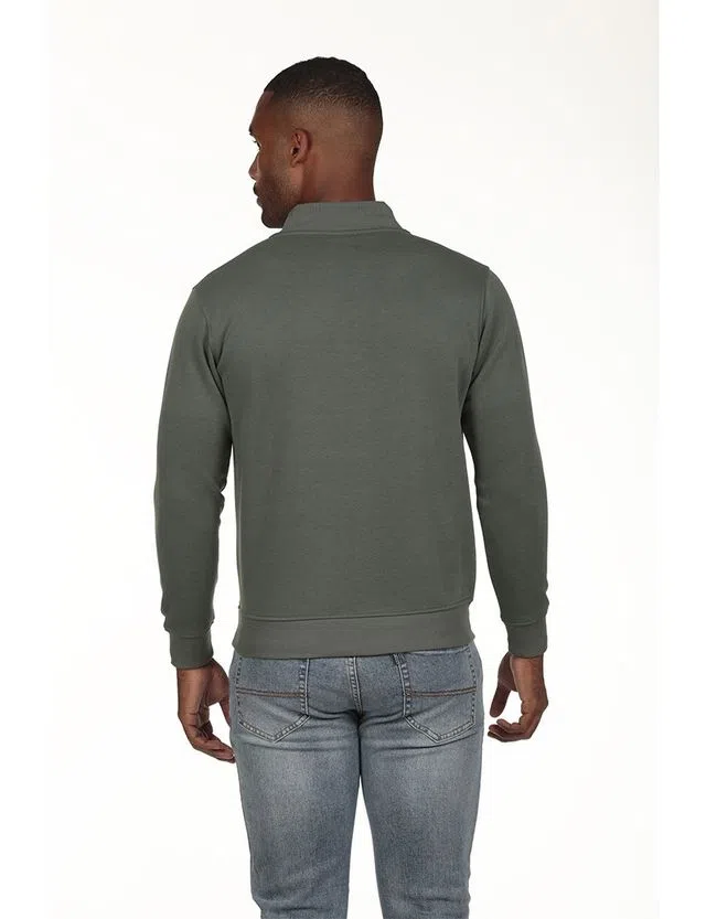Regular Half-Zip Sweatshirt Green
