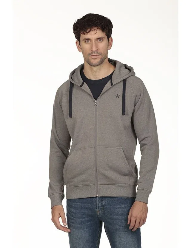 Sudadera con cierre Regular Gris