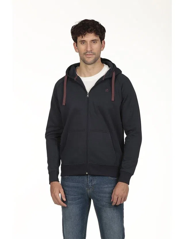 Sudadera con cremallera Regular Azul