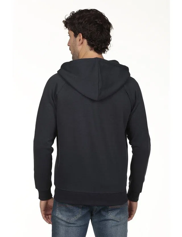 Sudadera con cremallera Regular Azul