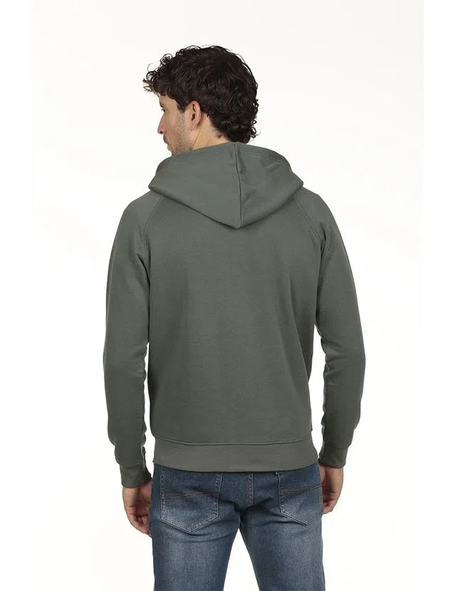 Sudadera con cremallera Regular Verde